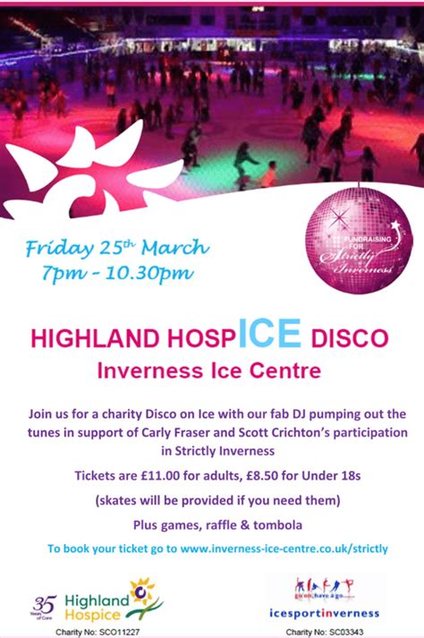 Highland Hospice Fundraising Ice Disco at Inverness Ice Centre event tickets from TicketSource