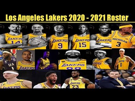 Lakers Players Names : Los Angeles Lakers J R Smith Names Surprising ...