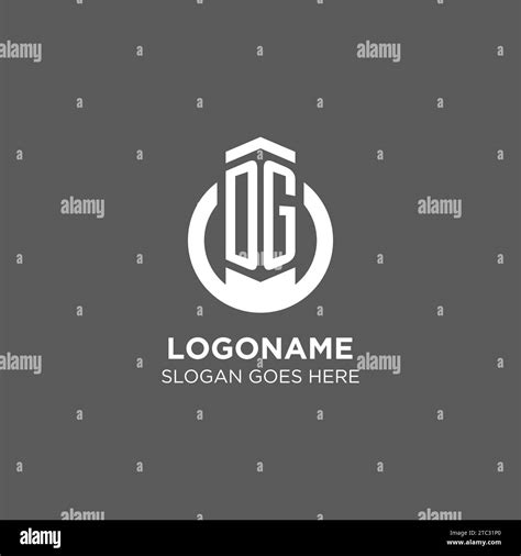 Initial DG circle round line logo, abstract company logo design ideas ...