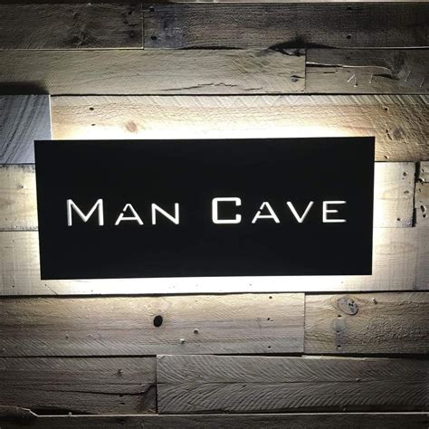 Man Cave Sign in 2020 | Man cave signs, Man cave led sign, Sign materials