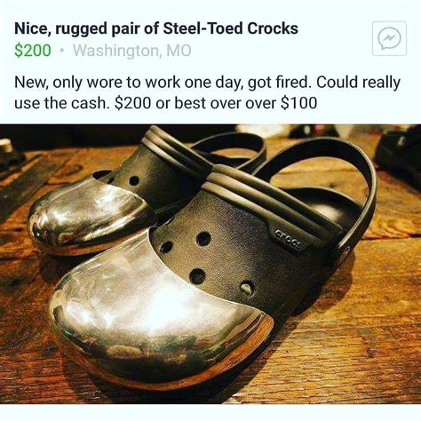 Steel-toed Crocs (x-post from r/PowerWashingPorn) : r/ATAAE