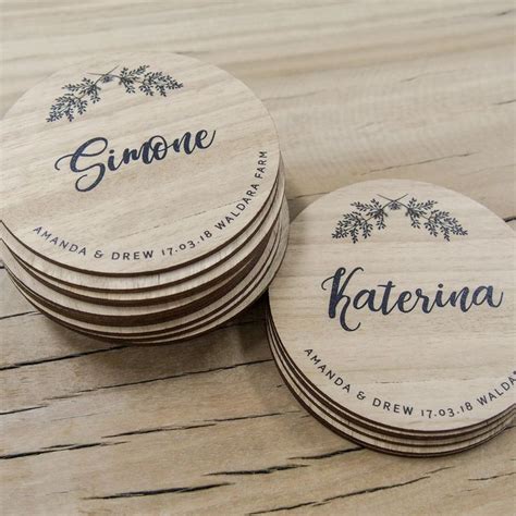 Personalised Wood Wedding Coasters. Contact us to help create your wood ...