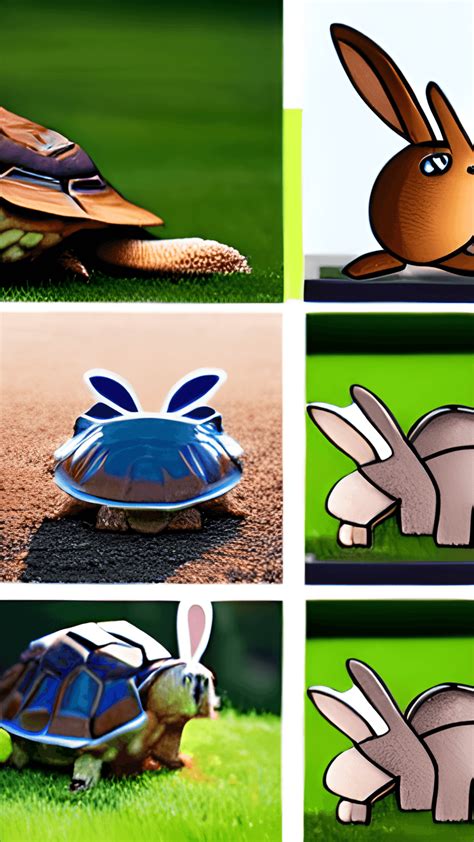 Tortoise and Rabbit Race Images · Creative Fabrica