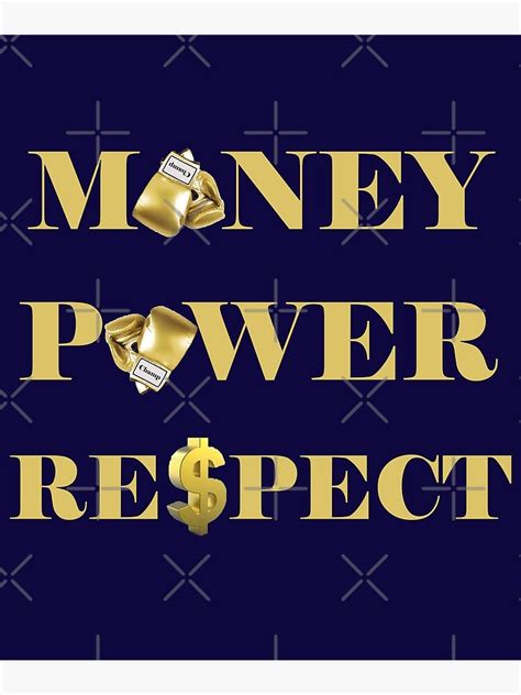 "Money Power Respect" Poster by Drewaw | Redbubble