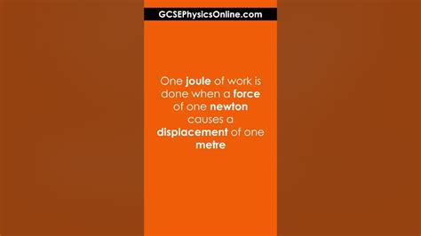 Joule Definition - GCSE Physics - YouTube