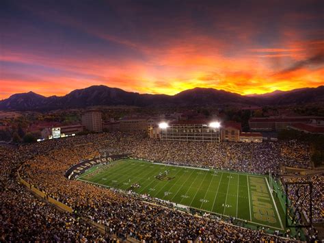 Football Stadium at Sunset, Colorado