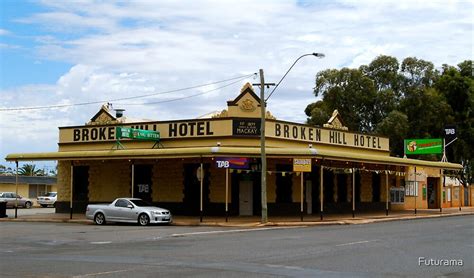 "Broken HIll Hotel - Boulder Western Australia" by Futurama | Redbubble