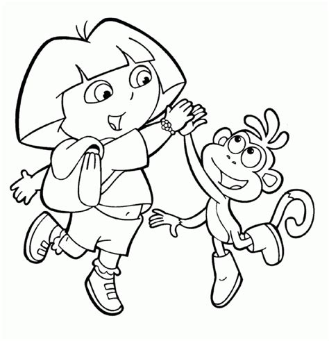 Get This Printable Dora The Explorer Coloring Pages Online vu6h31