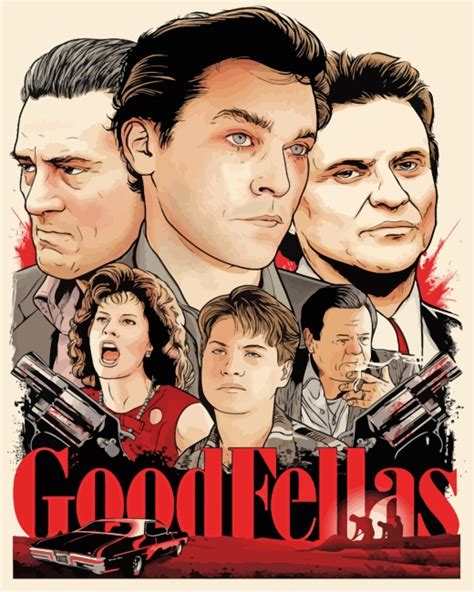 Goodfellas Movie Poster Paint By Numbers - Numeral Paint Kit