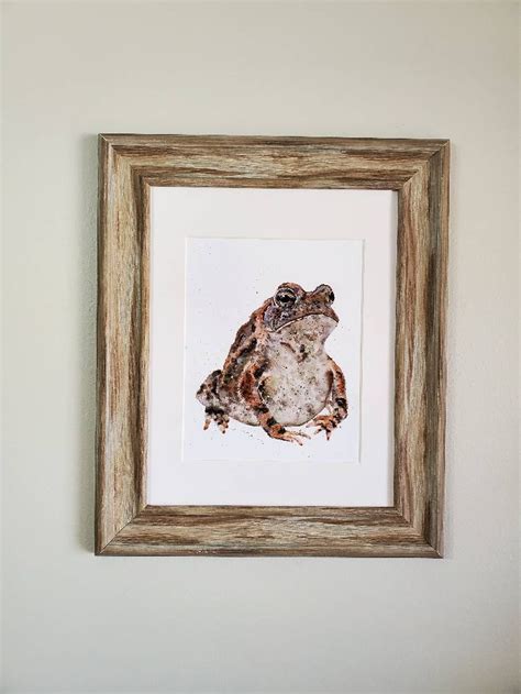 TOAD ART PRINT Toad Painting Watercolor Toad Wall Art - Etsy