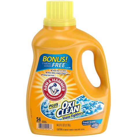 Arm & Hammer Plus OxiClean Fresh Scent Liquid Laundry Detergent, 94.5 fl oz - Walmart.com