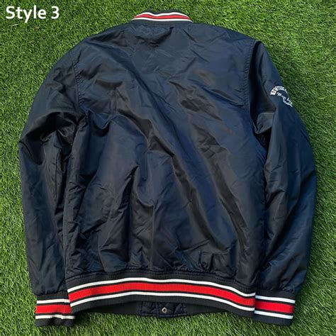 Navy NY Yankees Baseball Satin Jacket - Jackets Masters