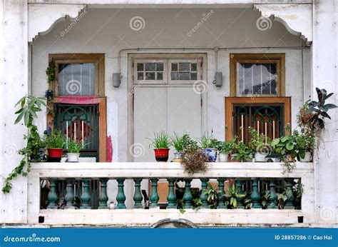 Residence Balcony In South Of China Royalty Free Stock Image - Image ...