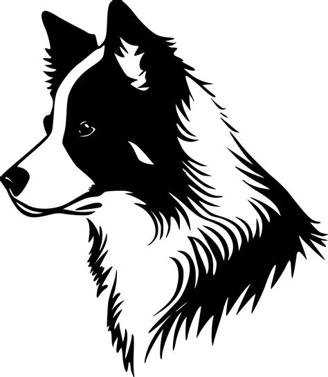 Border Collie - High Quality Vector Logo - Vector illustration ideal ...