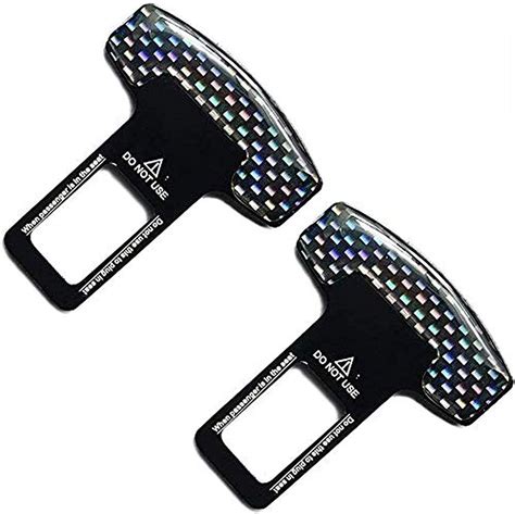 Universal Metal Seatbelt Seat Silencer Clip, Black and White Plaid, 2 Pack in Nepal at NPR 4219 ...