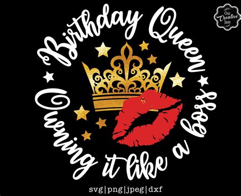 Birthday Queen Svg Birthday Queen Svg Birthday Queen With - Etsy