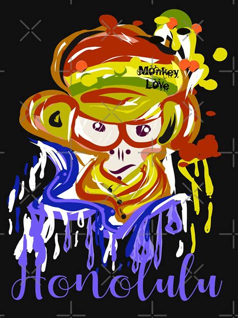 "aloha hawaiian monkey" T-shirt by vibeno1 | Redbubble | monkey t-shirts - breed t-shirts - pet ...