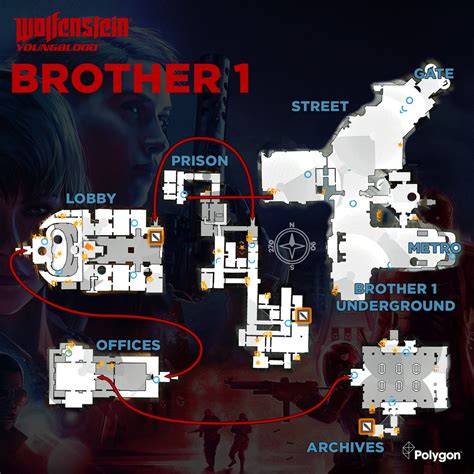 Wolfenstein: Youngblood concept package map and locations - Polygon