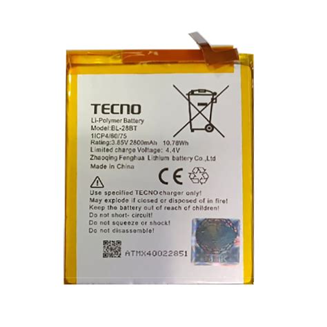 Tecno i3 Battery | BL-30UT | 100% Original | 3050mAh | Top Class Trading