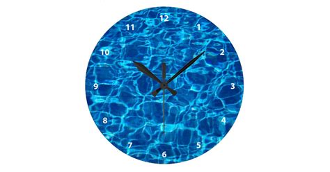 Swimming Pool Large Clock | Zazzle.com