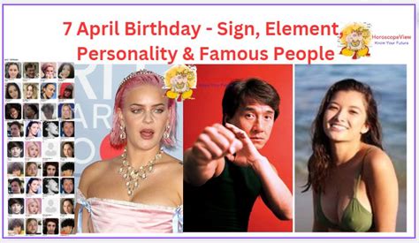 7 April Birthday - Famous Birthdays List & Personality