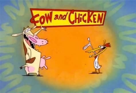 Cow And Chicken Cartoon, Cow And Chicken Cartoon Network Know Your Meme - I am weasel and ed ...