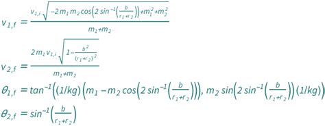 Elastic Collision in Two Dimensions Using Impact Parameter | Wolfram ...