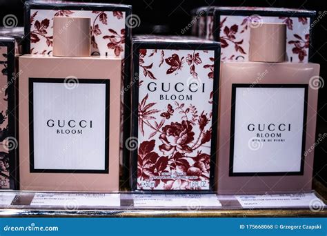 Gucci Bloom Perfume on the Shop Display for Sale, Fragrance Created by ...