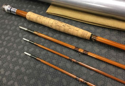 Vintage Payne - Made in USA - 3 pc Fly Rod Bamboo Fly Rod - c/w Spare Tip and Fighting Butt - $1100