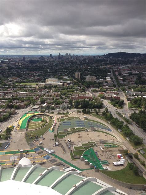 View from Olympic Park Tower, Montreal, Quebec | Aerial, Around the ...