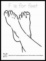 Foot Coloring Page sketch template