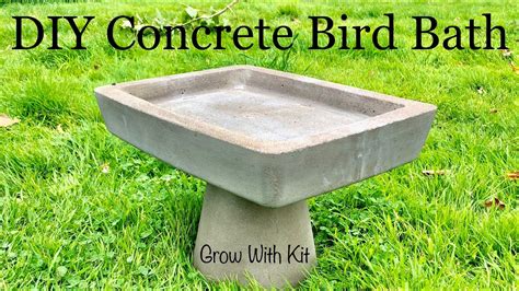 Making a Concrete Bird Bath | DIY Concrete Bird Bath - YouTube