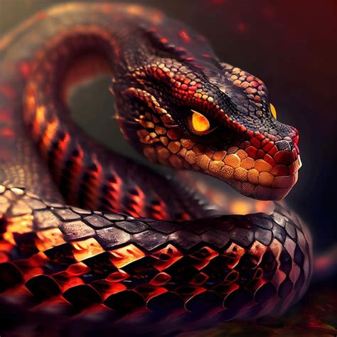 Premium Photo | Red snake