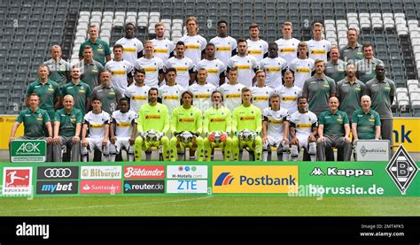 Bundesliga soccer club Borussia Moenchengladbach presents the team for ...