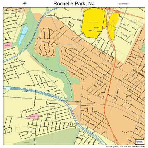 Rochelle Park New Jersey Street Map 3464020