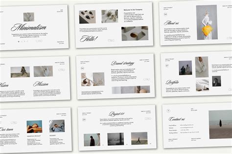 Canva Presentation Minimal Template on Behance