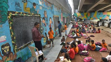 Under Delhi metro bridge, shopkeeper runs makeshift school for over 300 ...