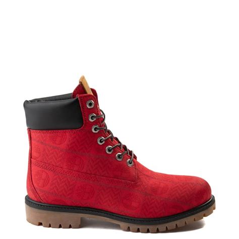 Mens Timberland 6" Premium Patch Boot - Red | Journeys