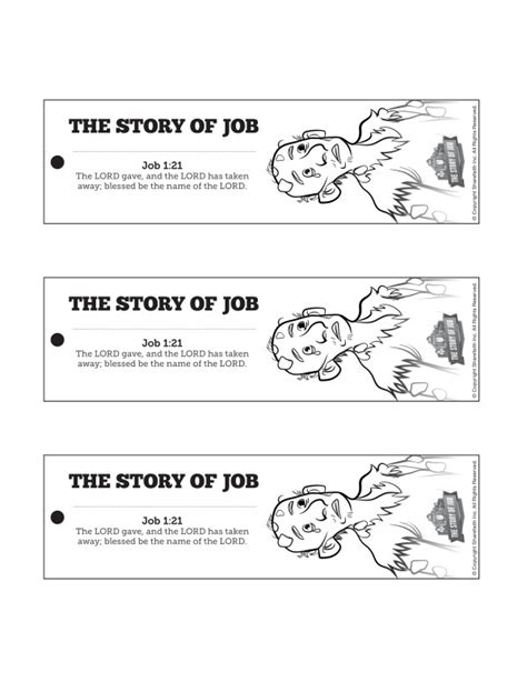 The Story of Job Bible Bookmarks | Clover Media