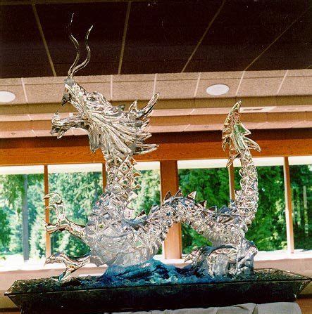 Dragon Ice Sculpture | Ice sculptures, Ice carving, Ice art