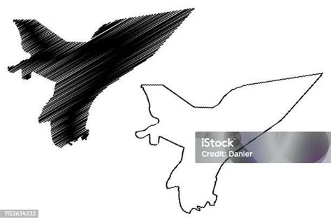 Marib Governorate Map Vector Illustration Scribble Sketch Marib Map Stock Illustration ...