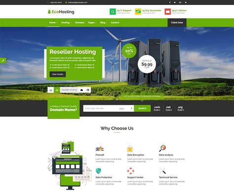 Hosting Website Templates