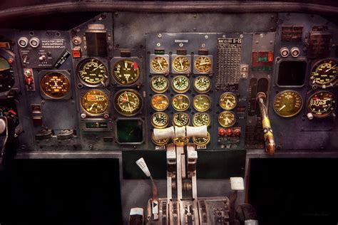 Plane - Cockpit - Boeing 727 - The Controls Are Set Photograph by Mike ...