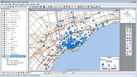 Maptitude Mapping Software 2012 for Canada - YouTube