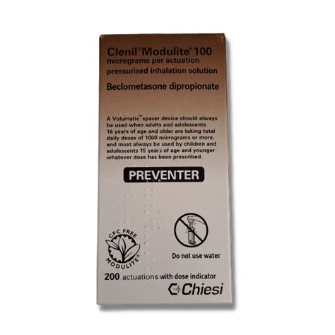 Buy Clenil Inhaler Online - Brown Asthma Inhaler - OnlineChemist