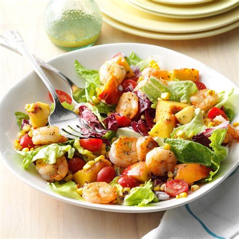 Shrimp & Nectarine Salad Recipe | Taste of Home