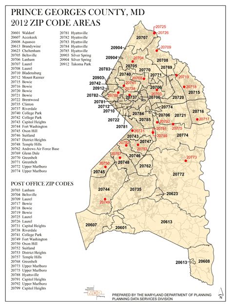 Pg County Zip Code Map 2020 - Fill and Sign Printable Template Online ...