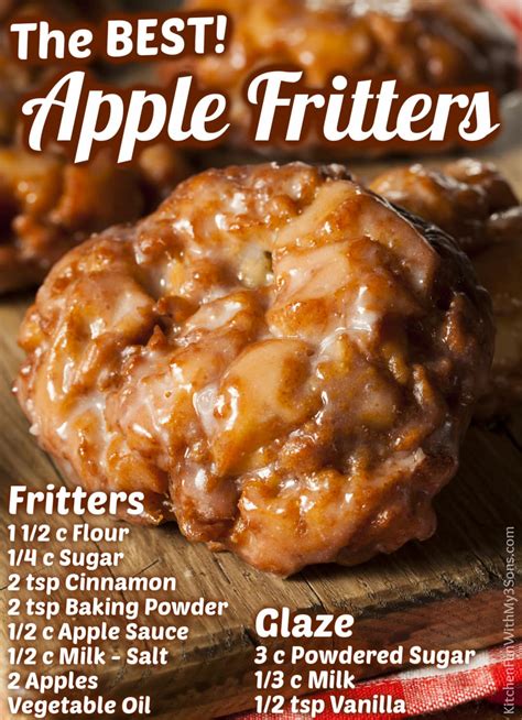 Homemade Apple Fritters Recipe - Kitchen Fun With My 3 Sons