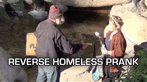 Reverse Homeless PRANK - Giving NON-Homeless People Money! | Pranks, Easy pranks, The magicians