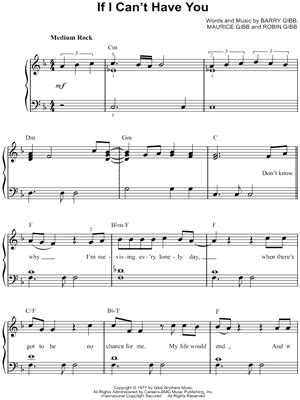 "If I Can't Have You" Sheet Music - 3 Arrangements Available Instantly - Musicnotes